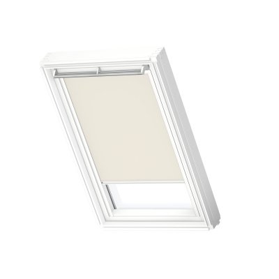 Verduisterende rolgordijn standaard 114x118 witte profielen 1085 beige