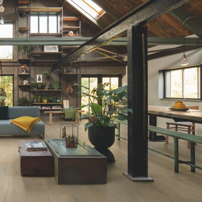 Quickstep Parket EWF Massimo Madeliefwitte eik extra mat Vibrant White 13,5mm