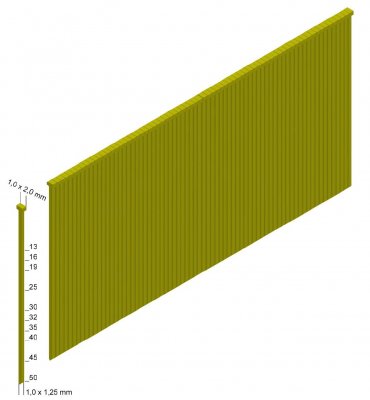 Prebena Mini brads type F18 AISI 304