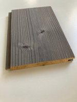 °thermowood Vuren/Grenen 19x133mm schroten GEBORSTELD EN GRIJS GEBEITST (3643554) 4z T&G