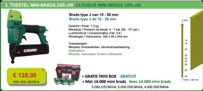 PROMO MINIBRADTOESTEL MET MINIBRADS IN KOFFER