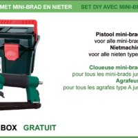 PROMO SEMI-PROFFESIONELE SET MET MINIBRAD EN NIETER