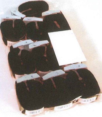 Sjorband Met Gesp 1M Zwart 25mm 250kg