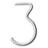 HUISNUMMER ROND 3 INOX PLUS HUISNUMMER ROND 3 INOX PLUS