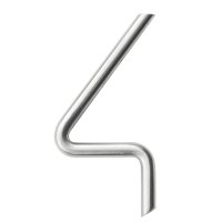HUISNUMMER ROND 4 INOX PLUS HUISNUMMER ROND 4 INOX PLUS