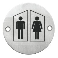 PICTO ROND MAN+VROUW INOX PLUS PICTO ROND MAN+VROUW INOX PLUS
