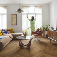 Quickstep  LVT Ciro Botanische karamel eik Dark brown 6mm