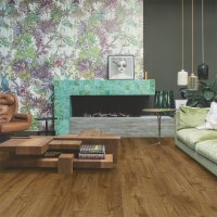 Quickstep LVT Bloom Herfstbruine eik Dark brown 6mm