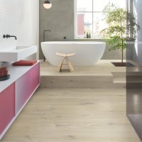 Quickstep  LVT Bloom Katoenbeige eik Beige 6mm