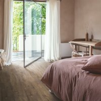 Quickstep  LVT Bloom Herfstchocoladebruine eik Dark brown 6mm