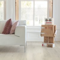 Quickstep  LVT Bloom Katoenwitte eik blush White 6mm