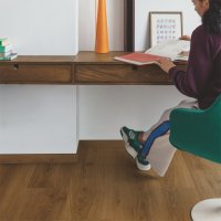 Quickstep  LVT Bloom Botanische karamel eik Dark brown 6mm